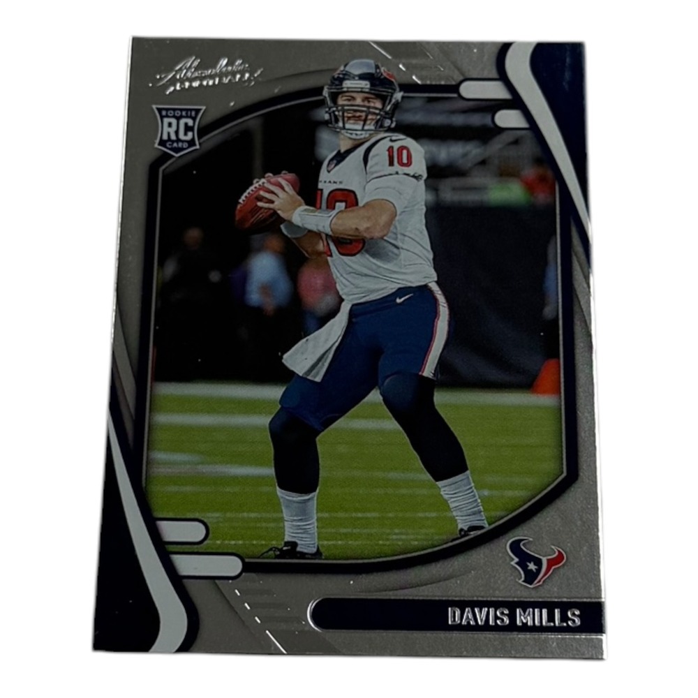 2021 Paniniโ Absolute Football Davis Mills Rookie Card RC #123 Houston Texans QB